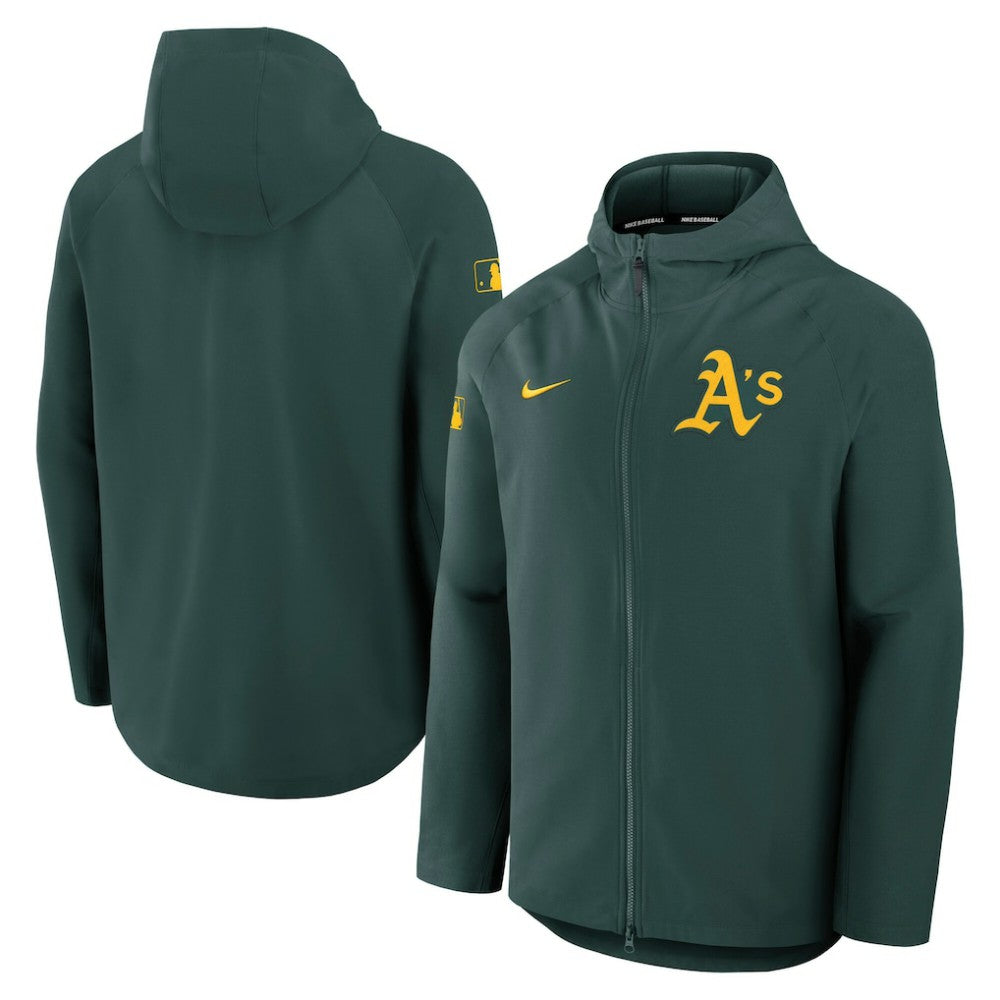 Athletics Nike Authentic Collection Raglan Performance Full-Zip Jacket - MLB Jackets