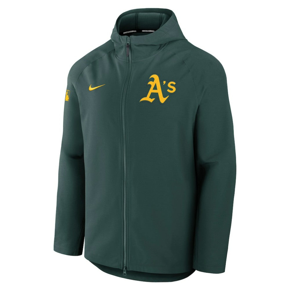 Athletics Nike Authentic Collection Raglan Performance Full-Zip Jacket - MLB Jackets