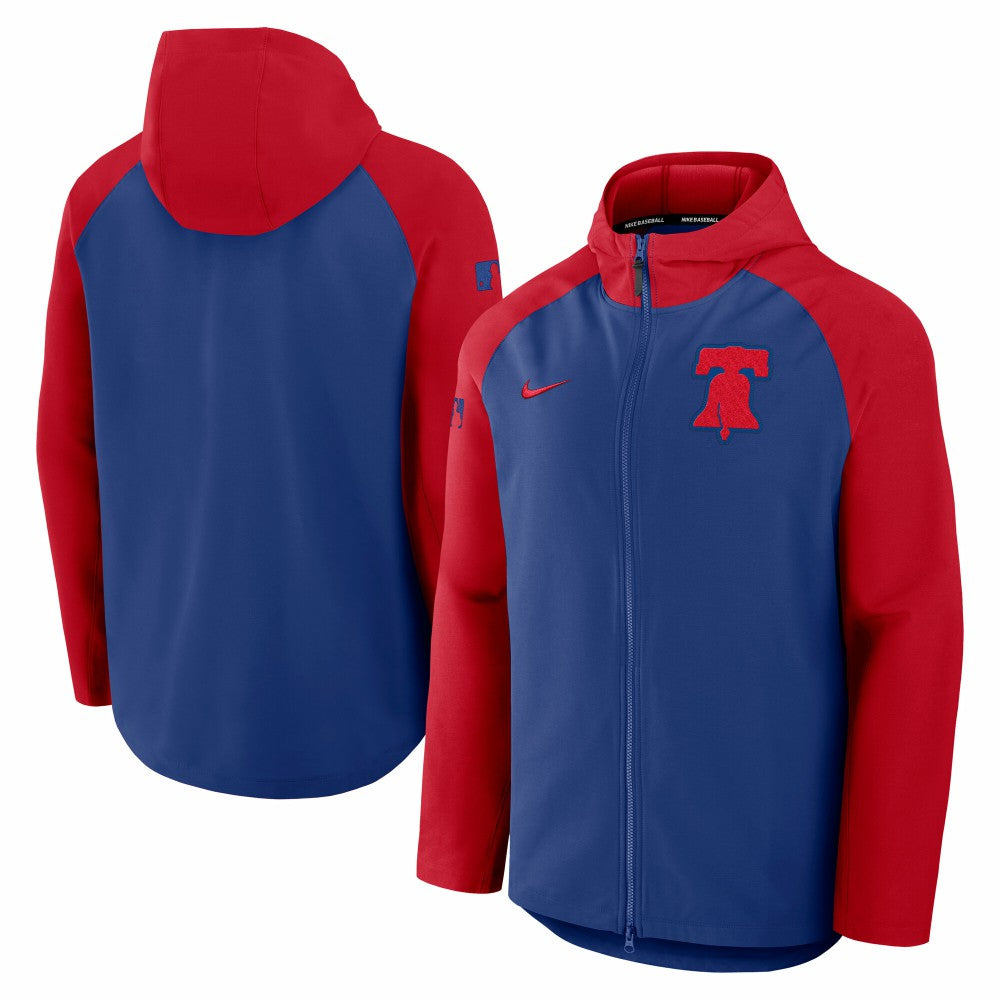 Philadelphia Phillies Nike Authentic Collection Raglan Performance Full-Zip Jacket - MLB Jackets