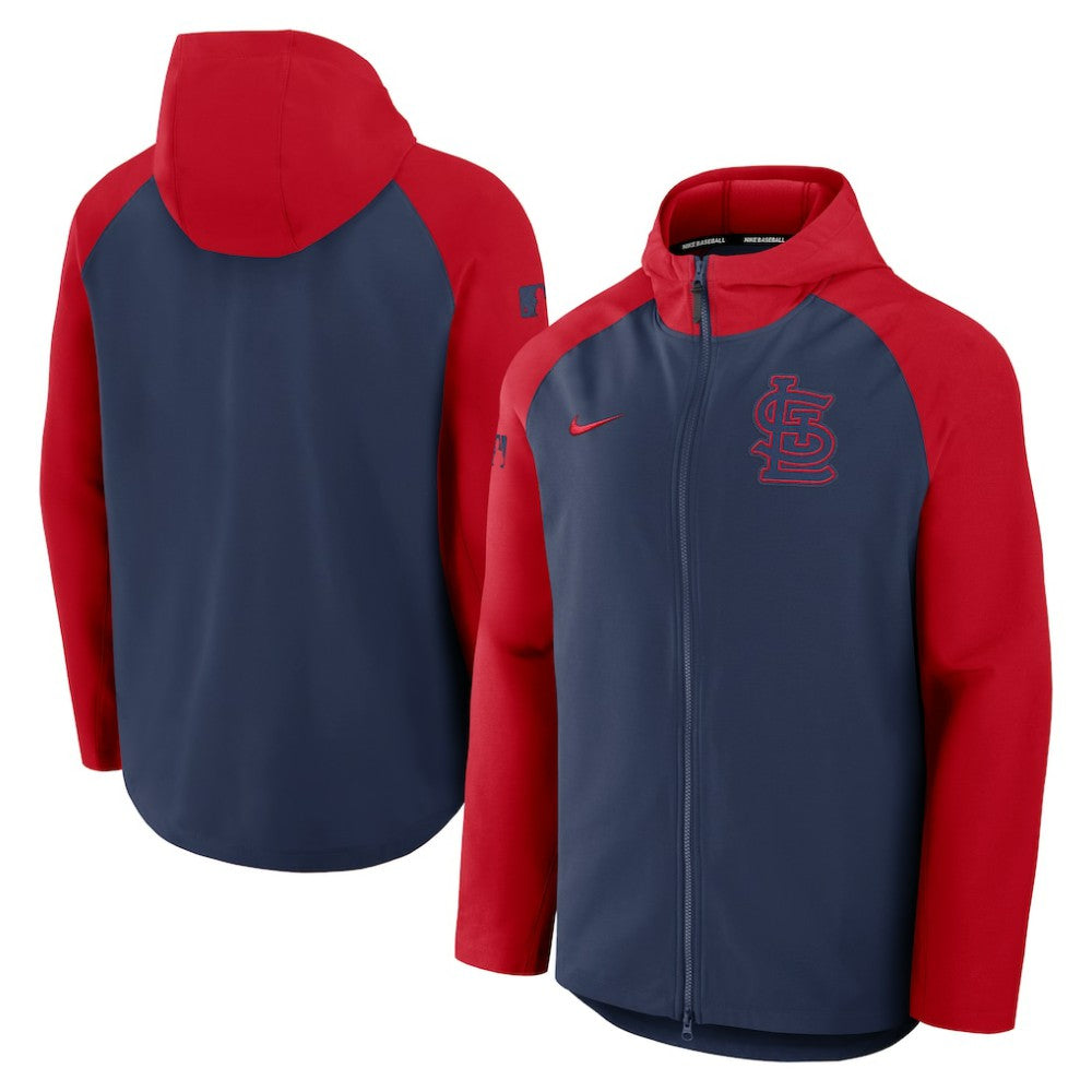 St. Louis Cardinals Nike Authentic Collection Raglan Performance Full-Zip Jacket - MLB Jackets