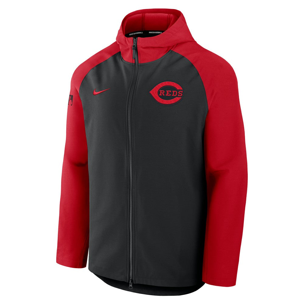 Cincinnati Reds Nike Authentic Collection Raglan Performance Full-Zip Jacket - MLB Jackets