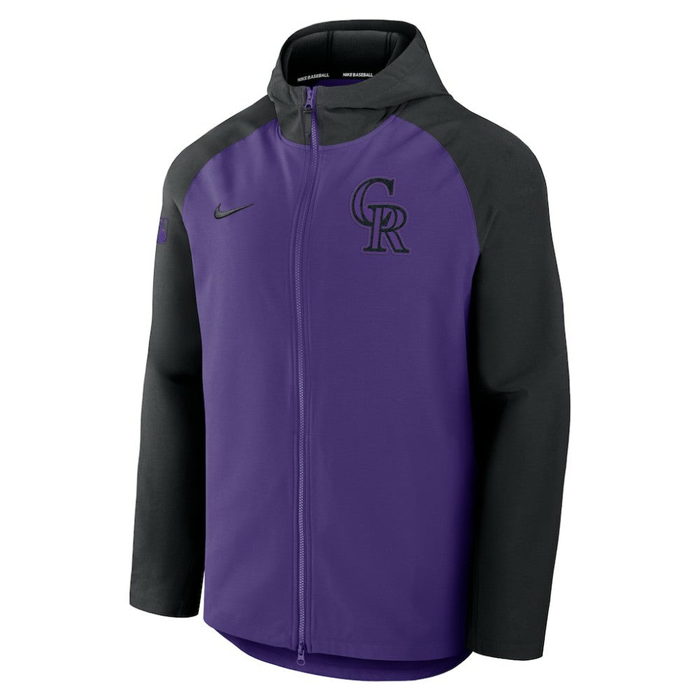 Colorado Rockies Nike Authentic Collection Raglan Performance Full-Zip Jacket - MLB Jackets