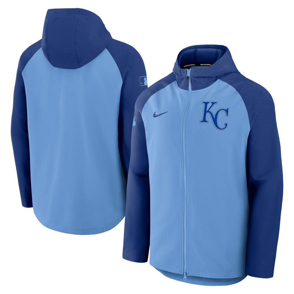 Kansas City Royals Nike Authentic Collection Raglan Performance Full-Zip Jacket - MLB Jackets