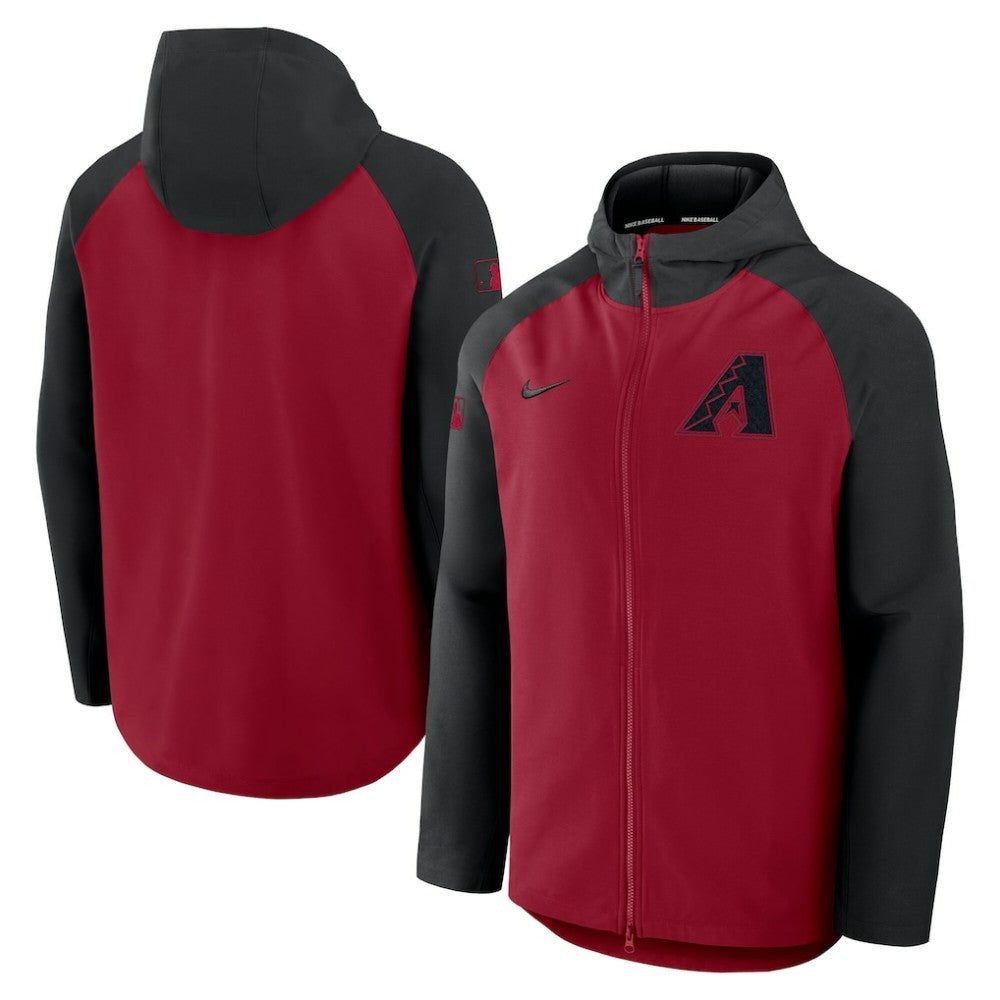 Arizona Diamondbacks Nike Authentic Collection Raglan Performance Full-Zip Jacket - MLB Jackets