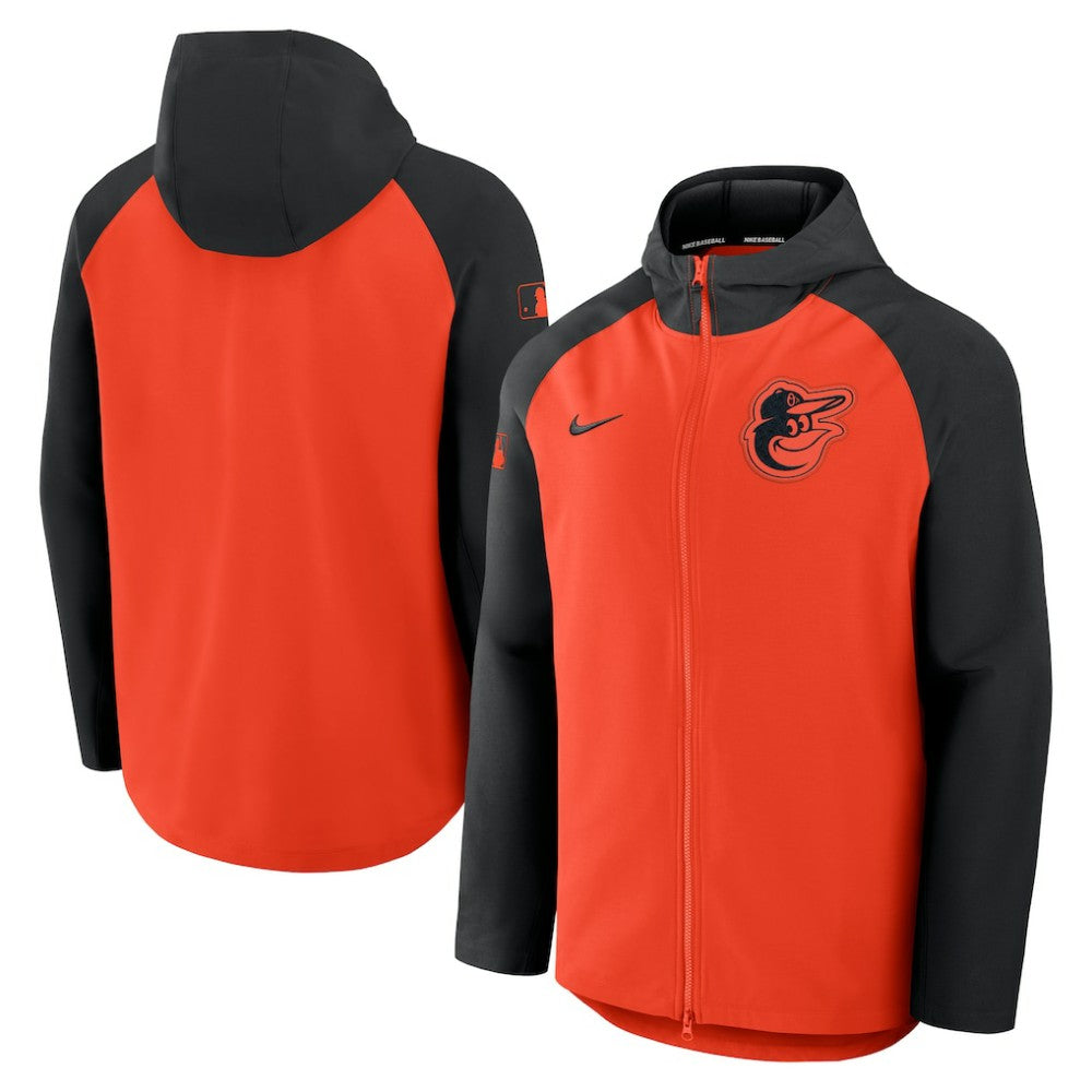 Baltimore Orioles Nike Authentic Collection Raglan Performance Full-Zip Jacket - MLB Jackets
