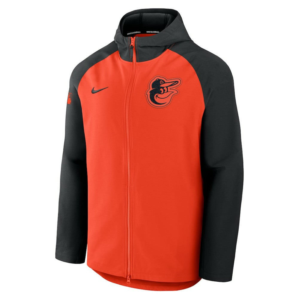 Baltimore Orioles Nike Authentic Collection Raglan Performance Full-Zip Jacket - MLB Jackets