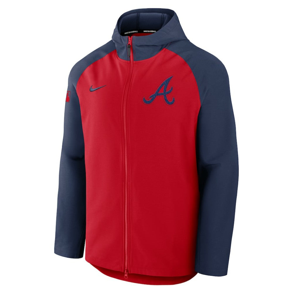Atlanta Braves Nike Authentic Collection Raglan Performance Full-Zip Jacket - MLB Jackets