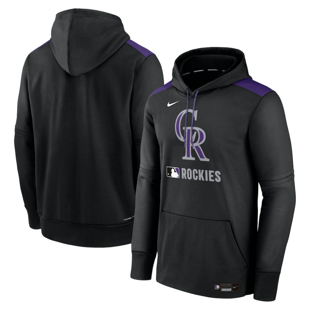 Colorado Rockies Nike Authentic Collection Performance Pullover Hoodie - MLB Hoodies