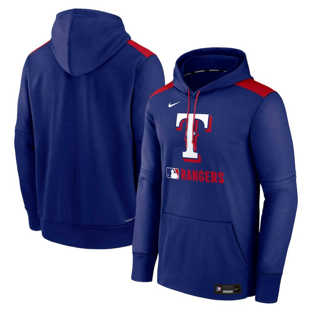 Texas Rangers Nike Authentic Collection Performance Pullover Hoodie - MLB Hoodies