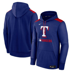 Texas Rangers Nike Authentic Collection Performance Pullover Hoodie - MLB Hoodies