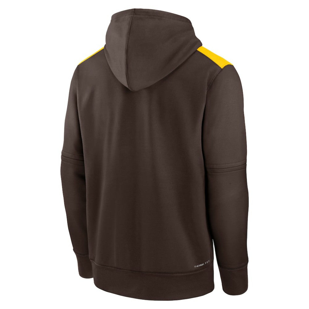 San Diego Padres Nike Authentic Collection Performance Pullover Hoodie - MLB Hoodies