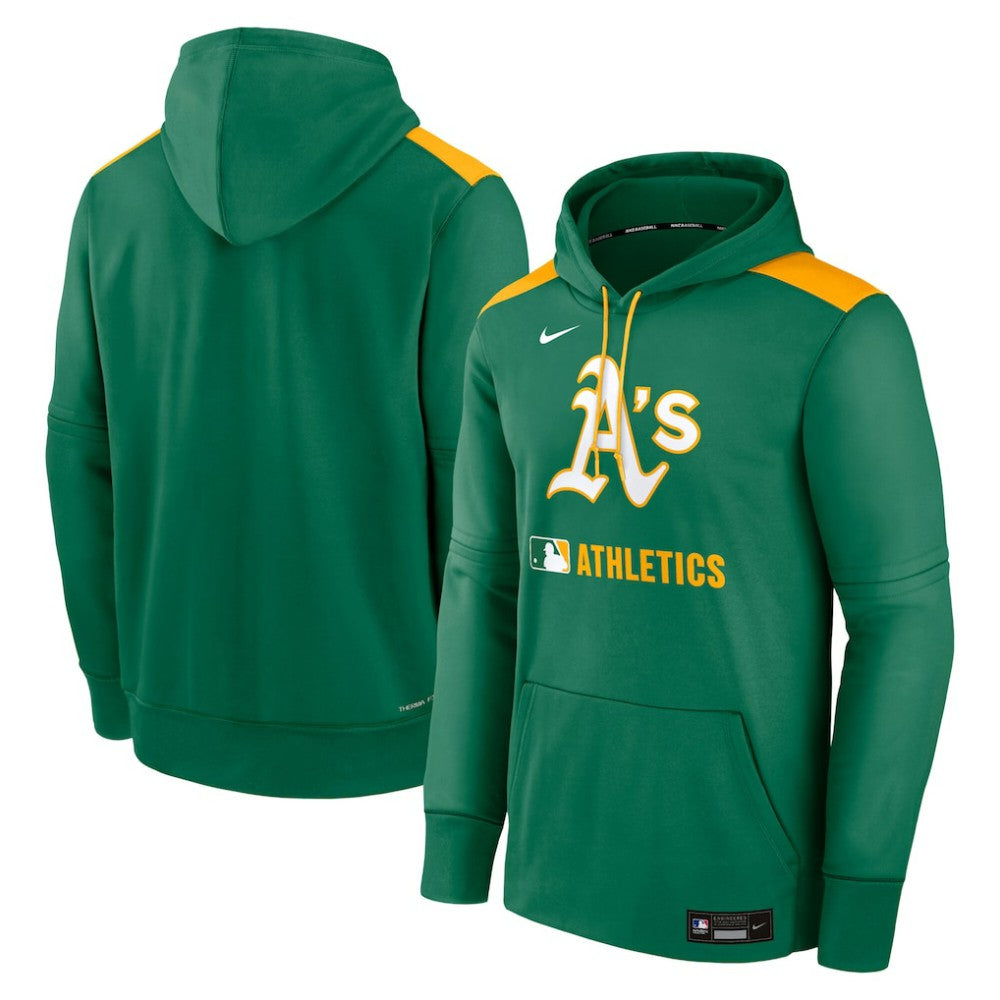 Athletics Nike Authentic Collection Performance Pullover Hoodie - MLB Hoodies
