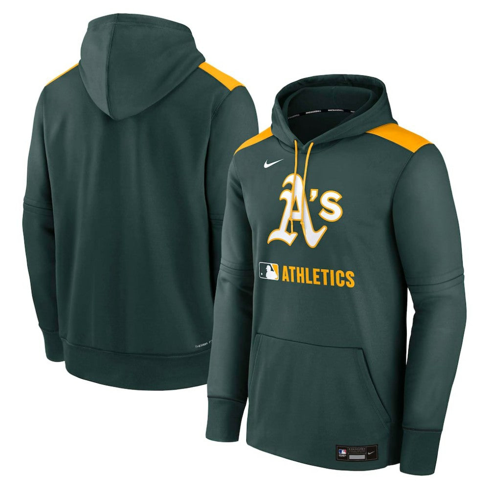 Athletics Nike Authentic Collection Performance Pullover Hoodie - MLB Hoodies