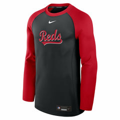 Cincinnati Reds Nike Authentic Collection Game Time Raglan Dri-FIT Long Sleeve T-Shirt - MLB T-shirts