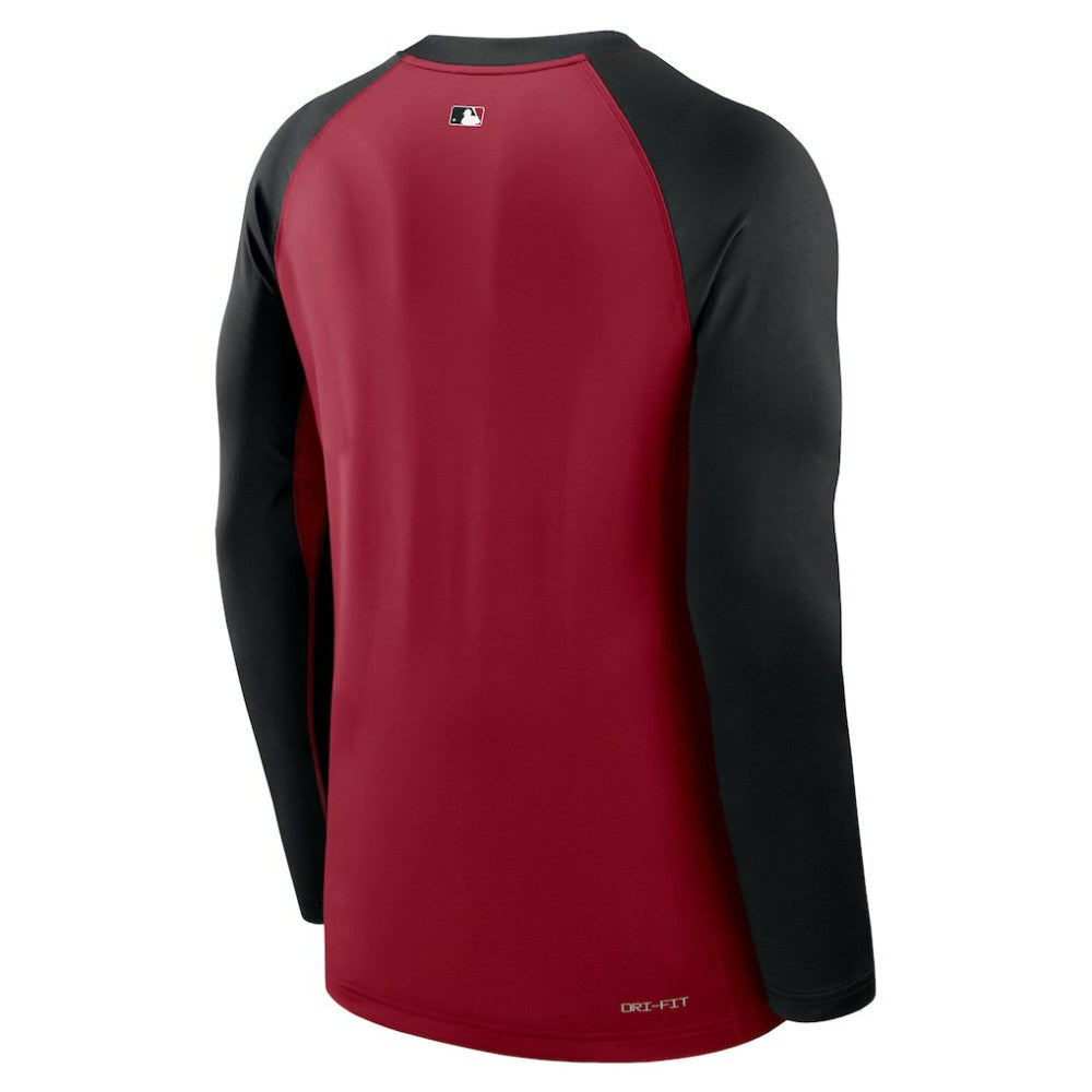 Arizona Diamondbacks Nike Authentic Collection Game Time Raglan Dri-FIT Long Sleeve T-Shirt - MLB T-shirts