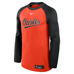 Baltimore Orioles Nike Authentic Collection Game Time Raglan Dri-FIT Long Sleeve T-Shirt - MLB T-shirts