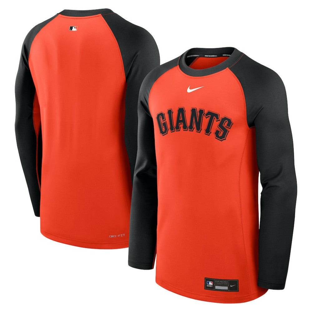 San Francisco Giants Nike Authentic Collection Game Time Raglan Dri-FIT Long Sleeve T-Shirt - MLB T-shirts