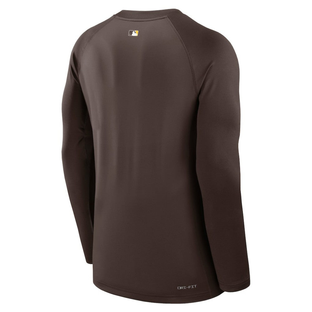 San Diego Padres Nike Authentic Collection Game Time Raglan Dri-FIT Long Sleeve T-Shirt - MLB T-shirts