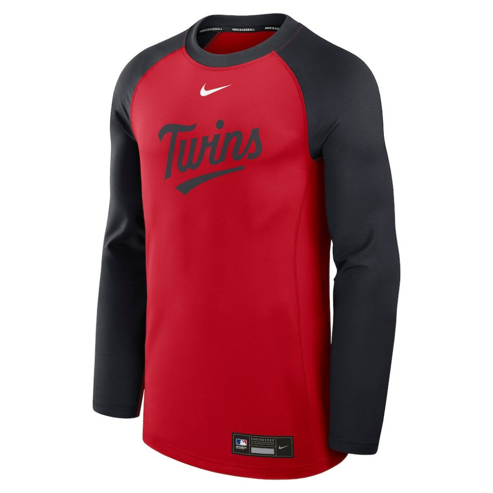 Minnesota Twins Nike Authentic Collection Game Time Raglan Dri-FIT Long Sleeve T-Shirt - MLB T-shirts