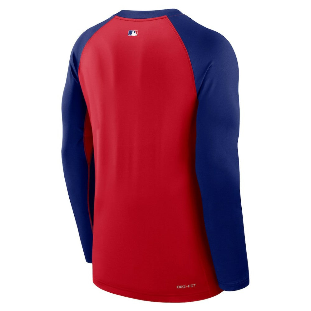 Texas Rangers Nike Authentic Collection Game Time Raglan Dri-FIT Long Sleeve T-Shirt - MLB T-shirts