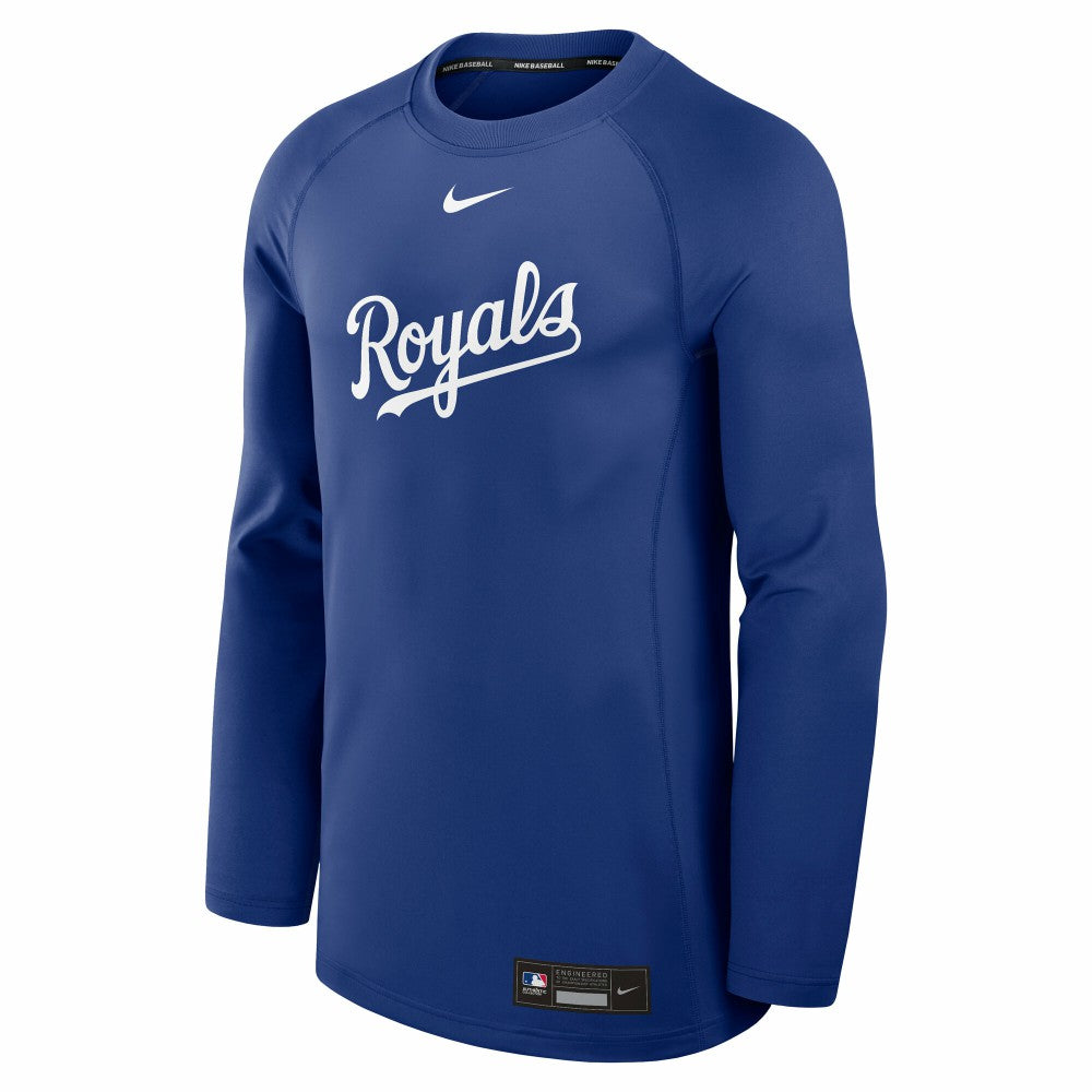 Kansas City Royals Nike Authentic Collection Game Time Raglan Dri-FIT Long Sleeve T-Shirt - MLB T-shirts