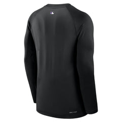 Colorado Rockies Nike Authentic Collection Game Time Raglan Dri-FIT Long Sleeve T-Shirt - MLB T-shirts