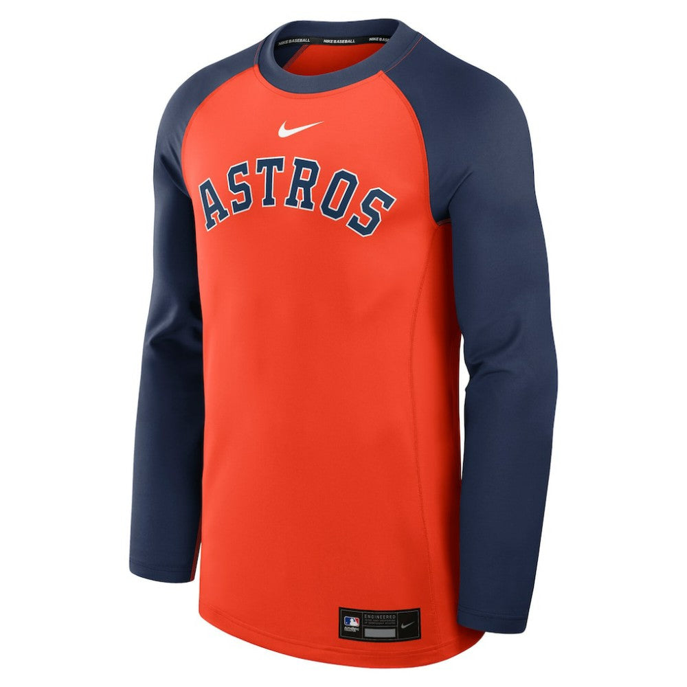Houston Astros Nike Authentic Collection Game Time Raglan Dri-FIT Long Sleeve T-Shirt - MLB T-shirts