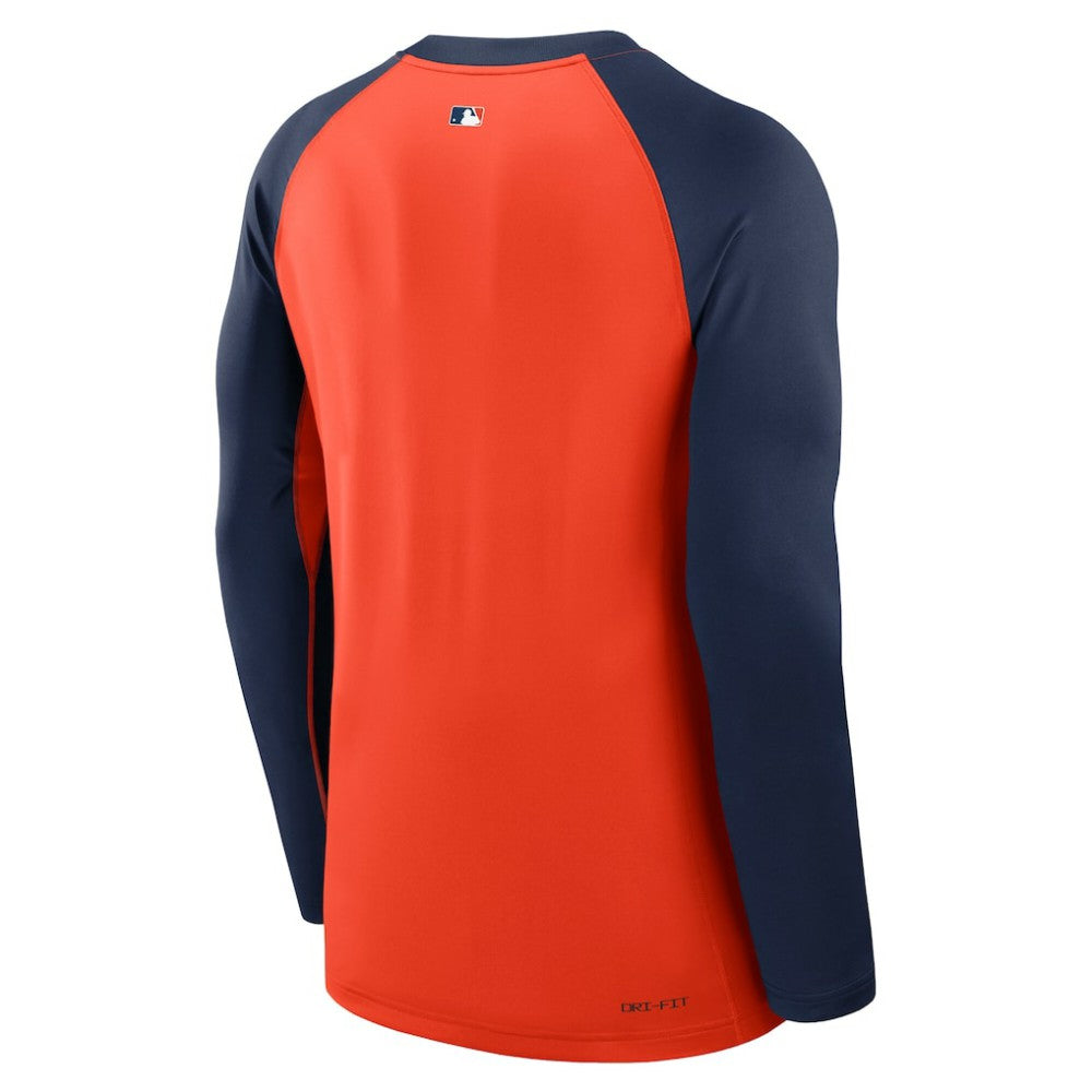 Houston Astros Nike Authentic Collection Game Time Raglan Dri-FIT Long Sleeve T-Shirt - MLB T-shirts