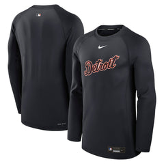 Detroit Tigers Nike Authentic Collection Game Time Raglan Dri-FIT Long Sleeve T-Shirt - MLB T-shirts