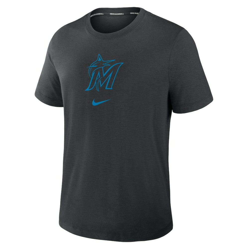 Miami Marlins Nike Authentic Collection Early Work Tri-Blend Dri-FIT T-Shirt - MLB T-shirts