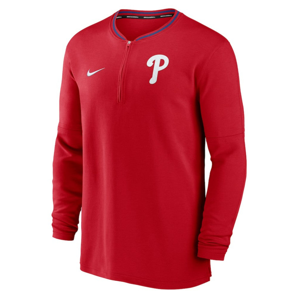 Philadelphia Phillies Nike Authentic Collection Performance Half-Zip Top - MLB Tops
