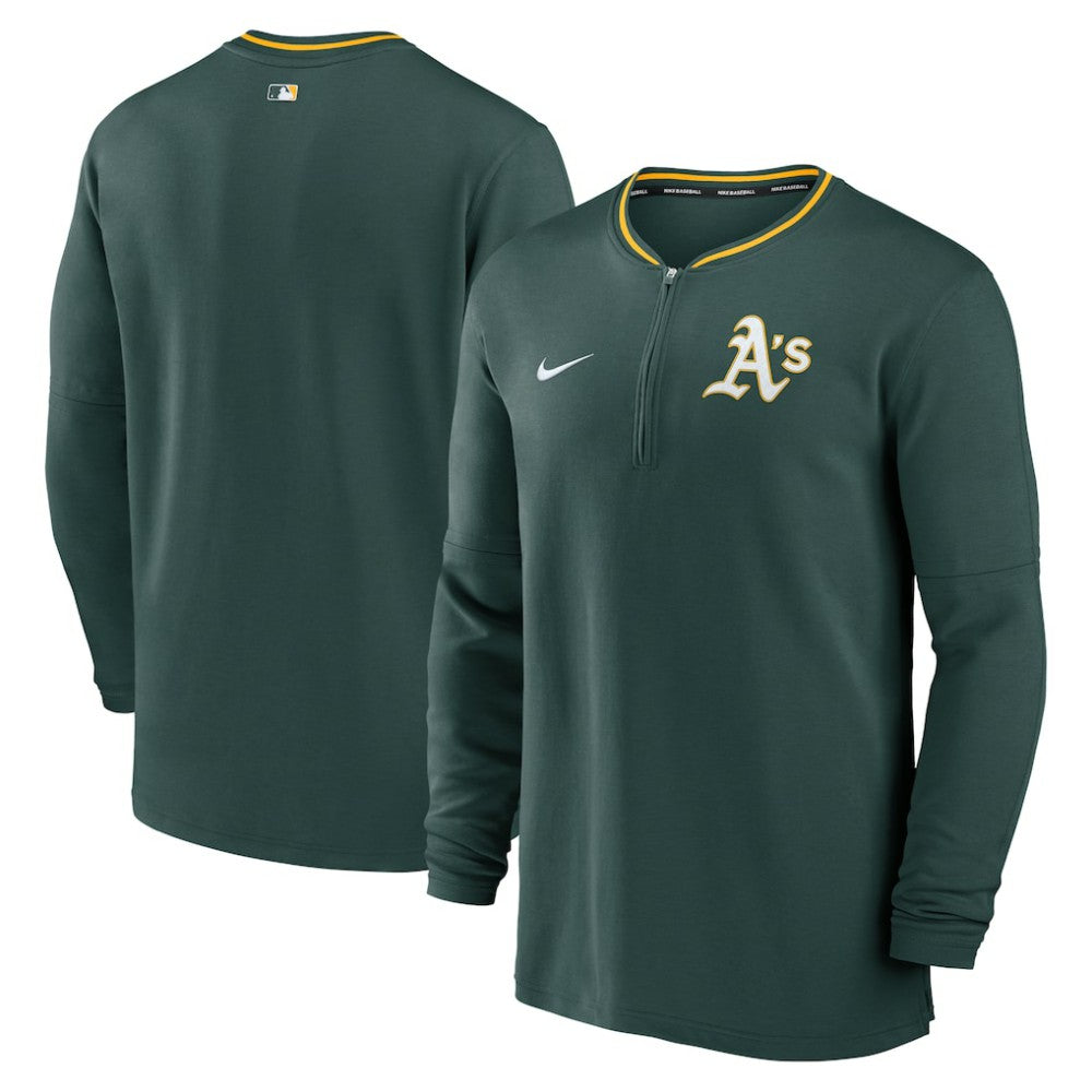 Athletics Nike Authentic Collection Performance Half-Zip Top - MLB Tops