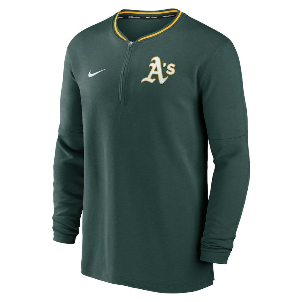 Athletics Nike Authentic Collection Performance Half-Zip Top - MLB Tops