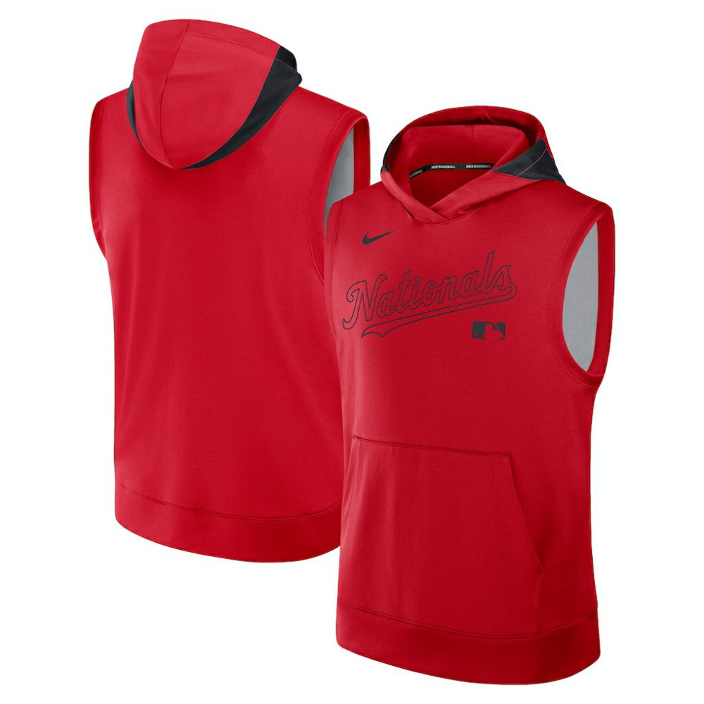 Washington Nationals Nike Authentic Collection Dri-FIT Sleeveless Hoodie - MLB Hoodies