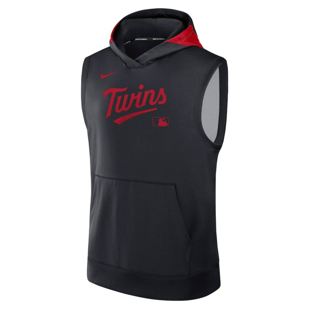 Minnesota Twins Nike Authentic Collection Dri-FIT Sleeveless Hoodie - MLB Hoodies