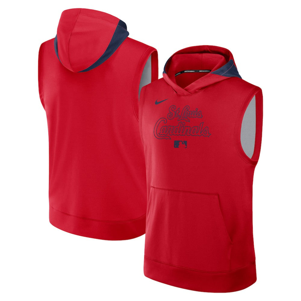 St. Louis Cardinals Nike Authentic Collection Dri-FIT Sleeveless Hoodie - MLB Hoodies