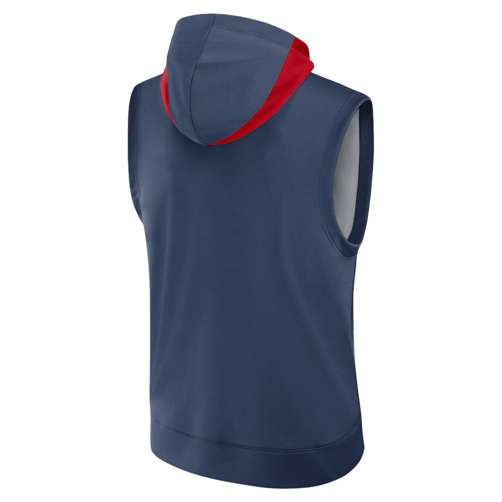 Atlanta Braves Nike Authentic Collection Dri-FIT Sleeveless Hoodie - MLB Hoodies