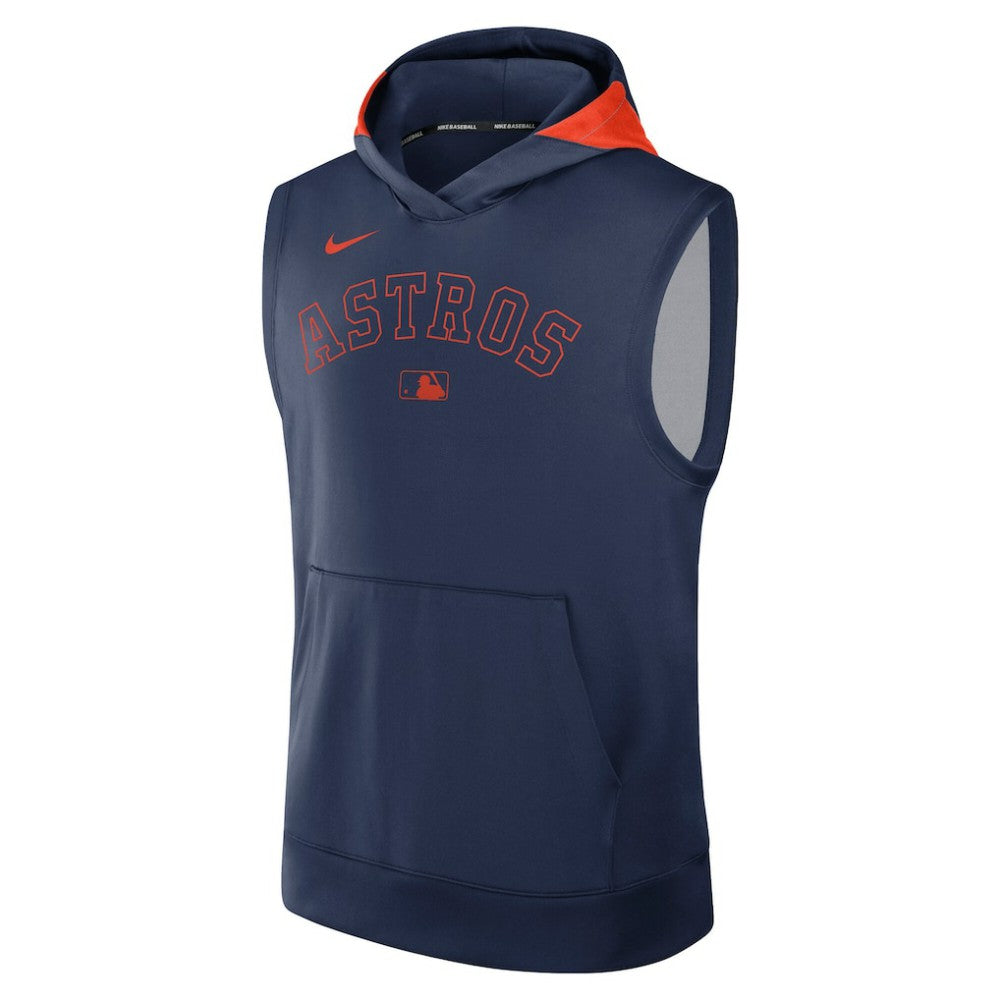Houston Astros Nike Authentic Collection Dri-FIT Sleeveless Hoodie - MLB Hoodies