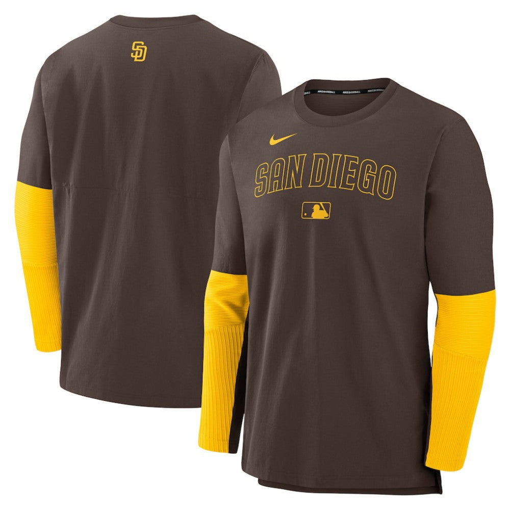 San Diego Padres Nike Authentic Collection Player Dri-FIT Lightweight Pullover  - MLB Pullover
