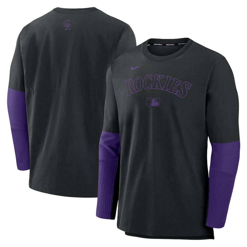 Colorado Rockies Nike Authentic Collection Player Dri-FIT Lightweight Pullover  - MLB Pullover