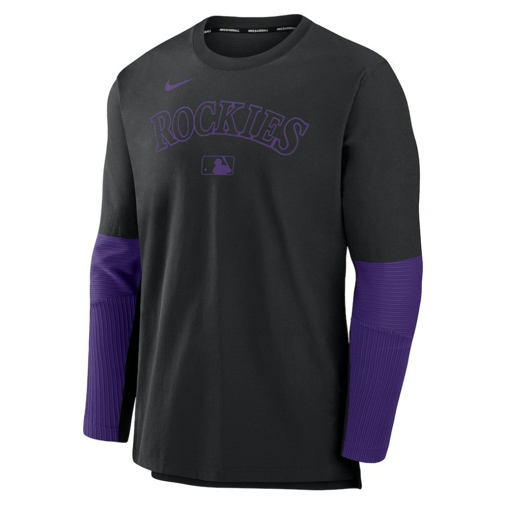 Colorado Rockies Nike Authentic Collection Player Dri-FIT Lightweight Pullover  - MLB Pullover