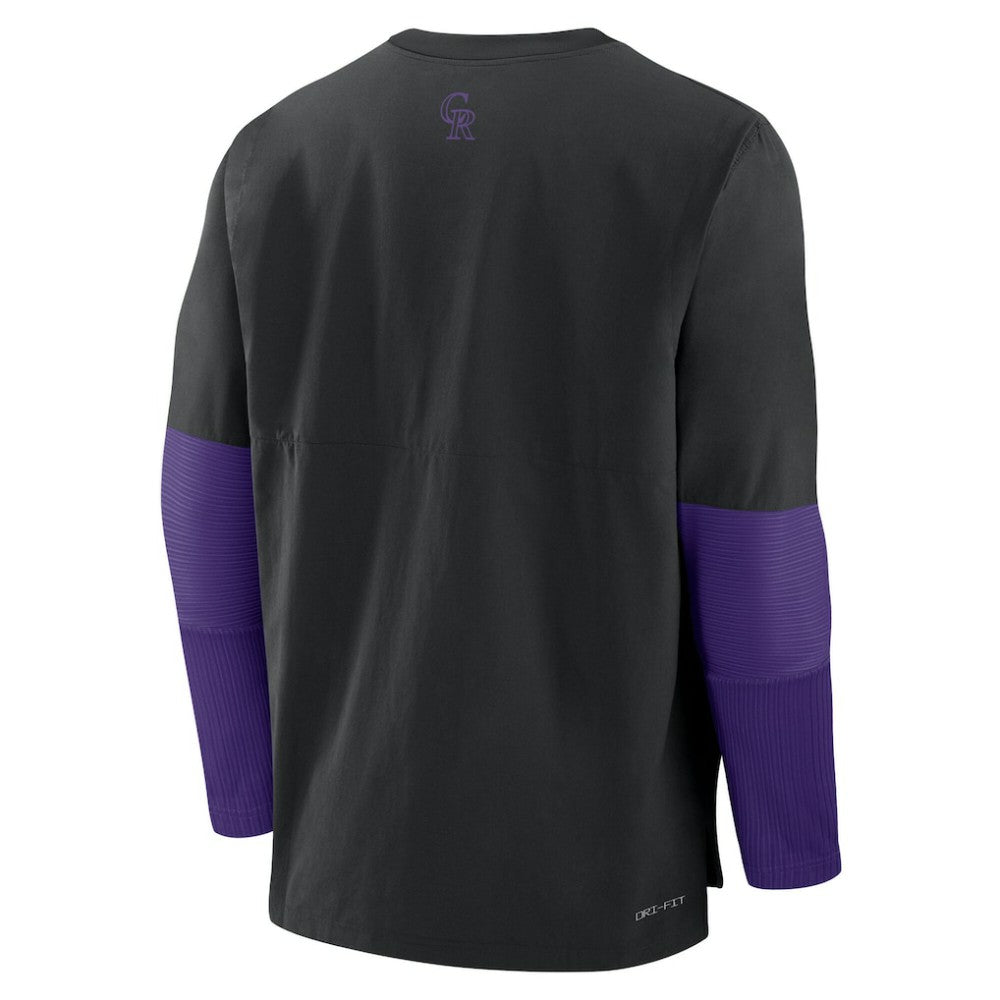 Colorado Rockies Nike Authentic Collection Player Dri-FIT Lightweight Pullover  - MLB Pullover