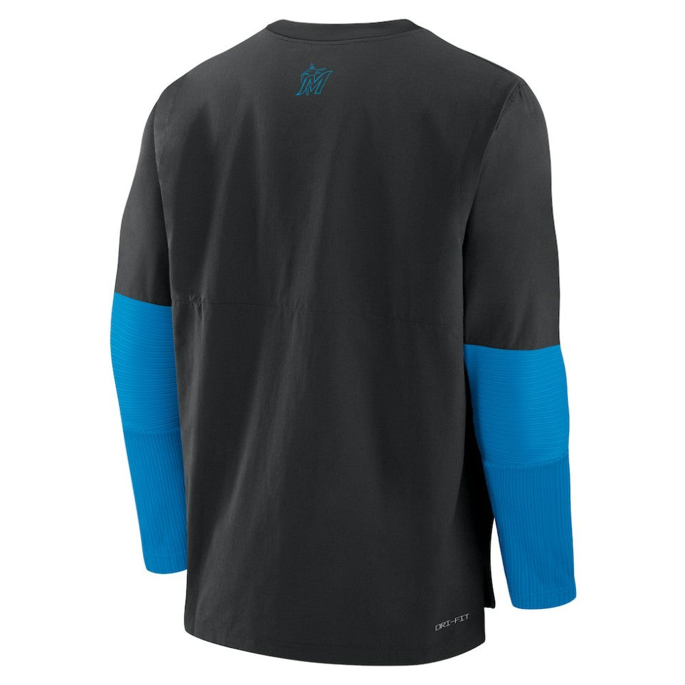 Miami Marlins Nike Authentic Collection Player Dri-FIT Lightweight Pullover  - MLB Pullover