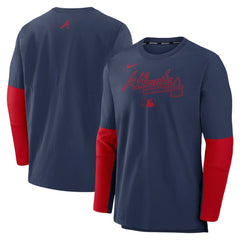 Atlanta Braves Nike Authentic Collection Player Dri-FIT Lightweight Pullover  - MLB Pullover