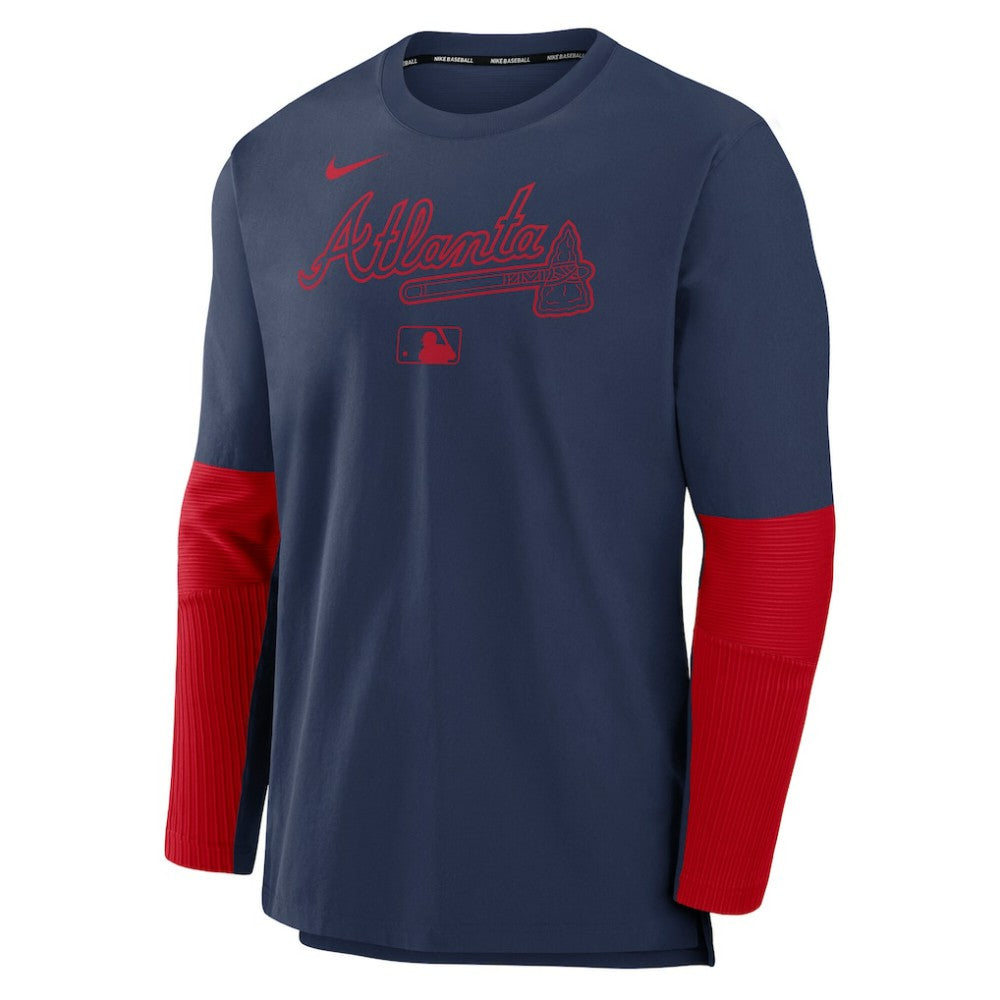 Atlanta Braves Nike Authentic Collection Player Dri-FIT Lightweight Pullover  - MLB Pullover