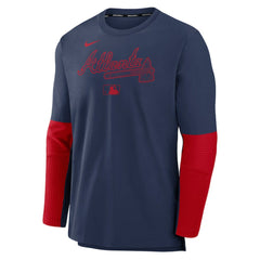 Atlanta Braves Nike Authentic Collection Player Dri-FIT Lightweight Pullover  - MLB Pullover