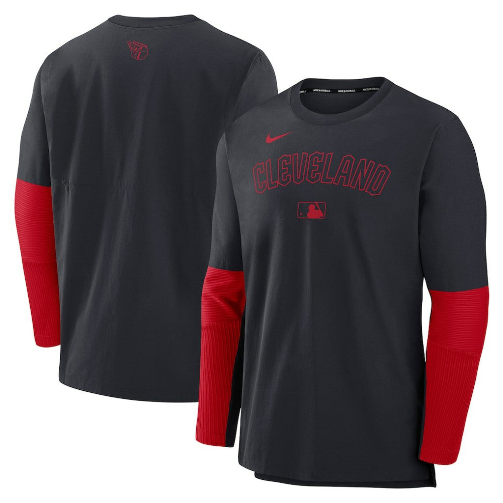 Cleveland Guardians Nike Authentic Collection Player Dri-FIT Lightweight Pullover  - MLB Pullover