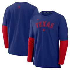 Texas Rangers Nike Authentic Collection Player Dri-FIT Lightweight Pullover  - MLB Pullover