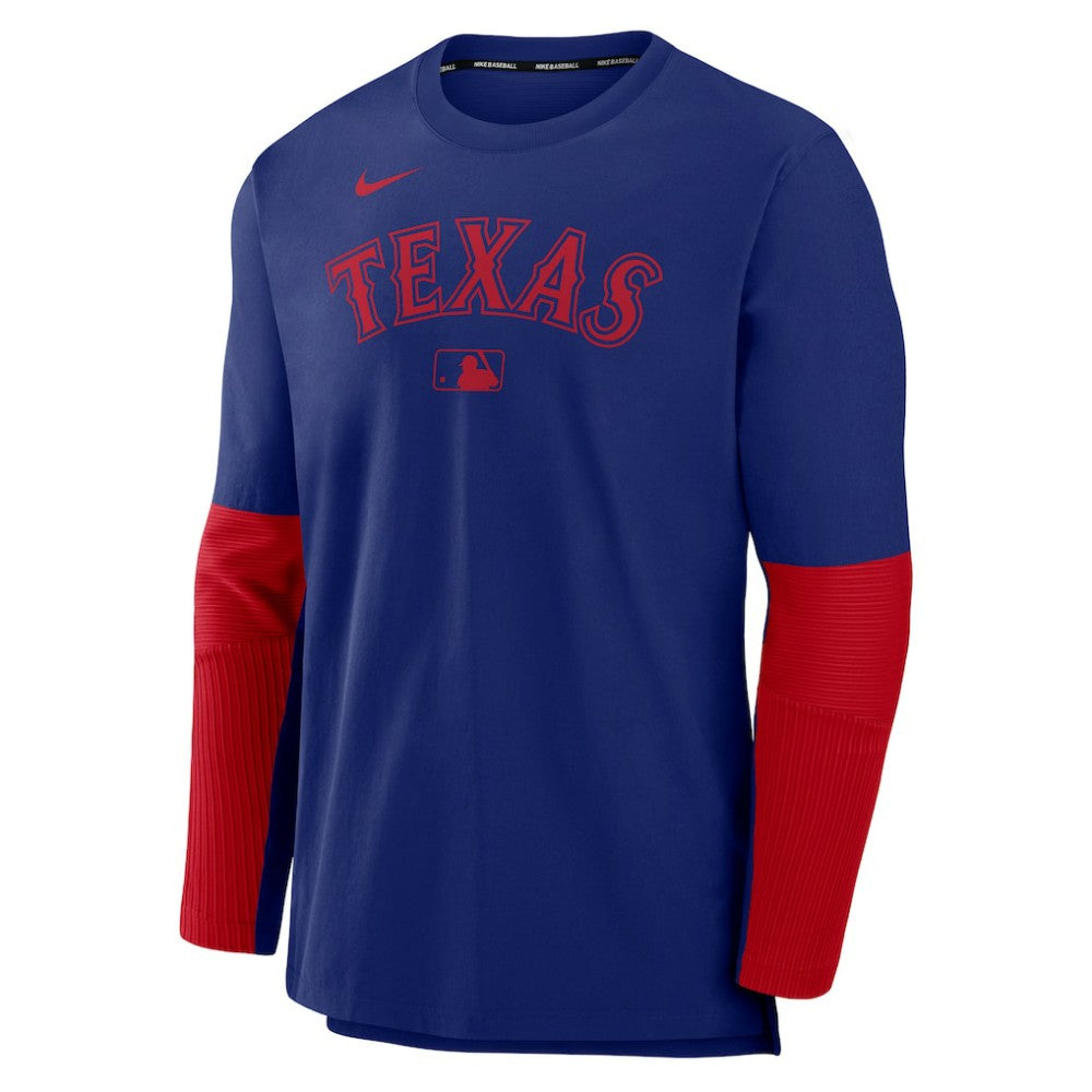 Texas Rangers Nike Authentic Collection Player Dri-FIT Lightweight Pullover  - MLB Pullover