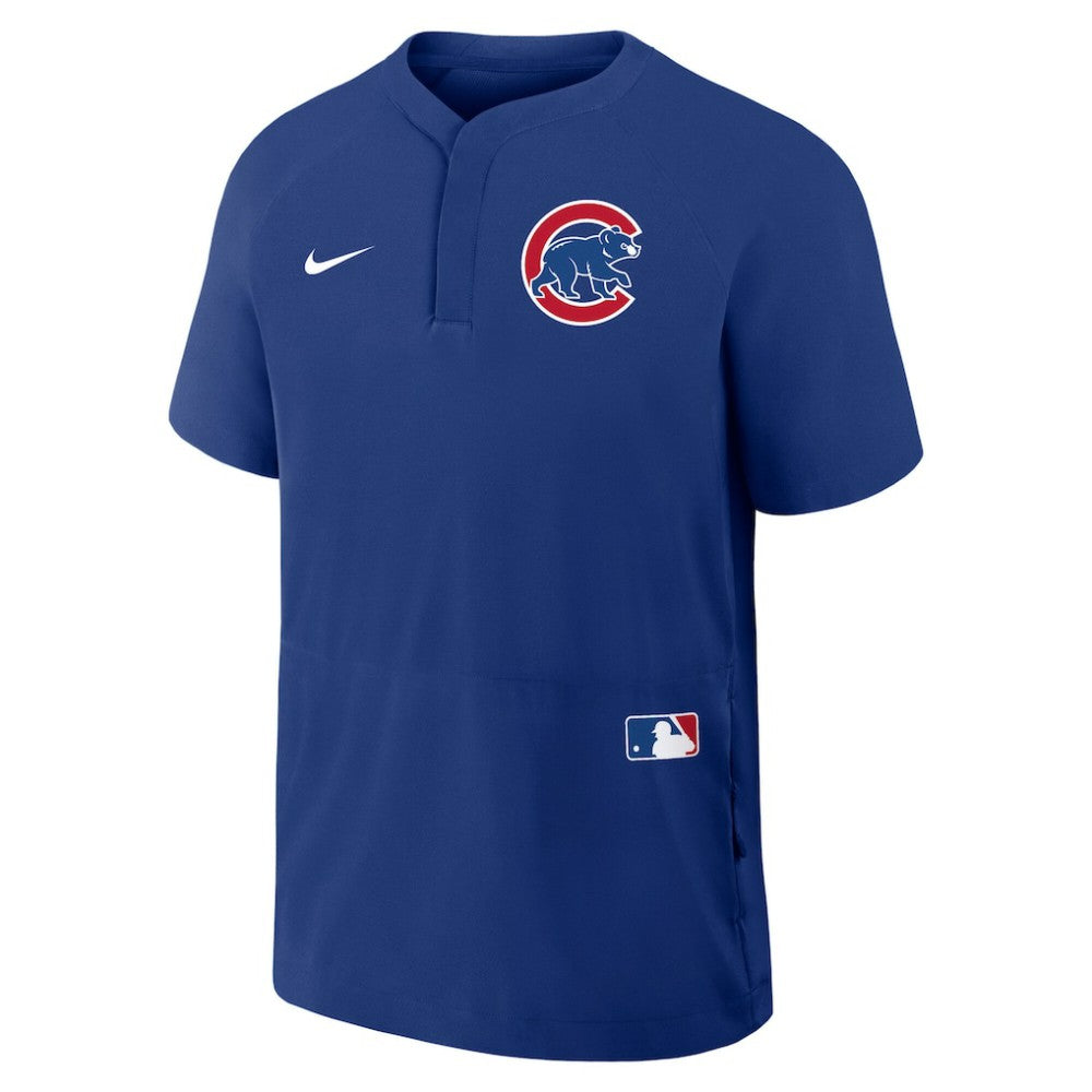 Chicago Cubs Nike Authentic Collection Raglan Short Sleeve Windshirt - MLB
